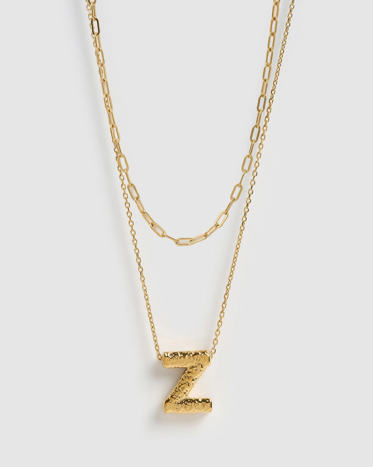 Statement Letter Necklace Stack