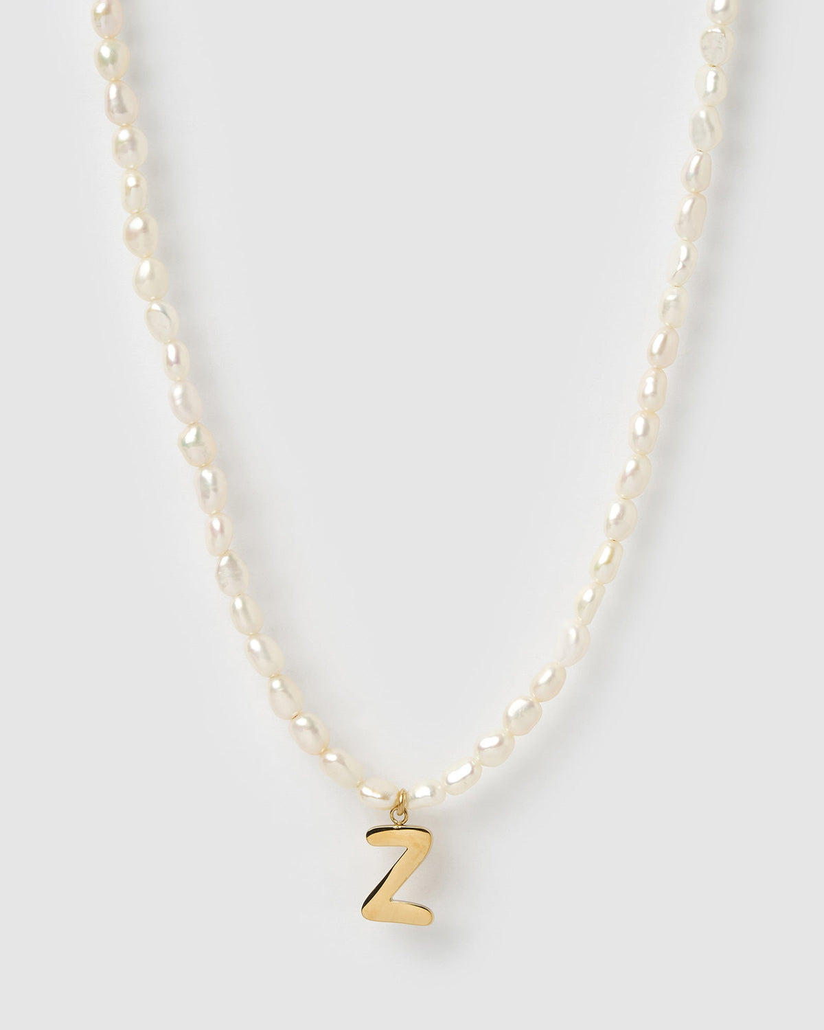 Statement Letter Pearl Necklace