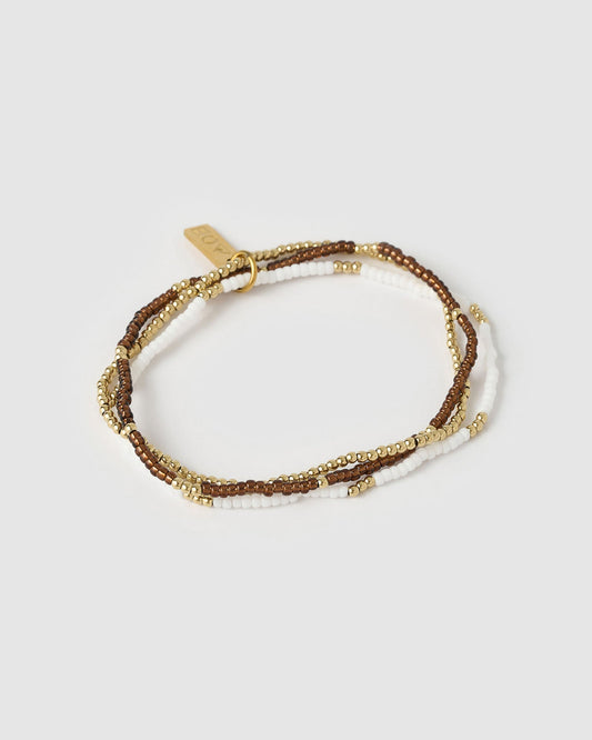 Sunny Bracelet Set - Coffee