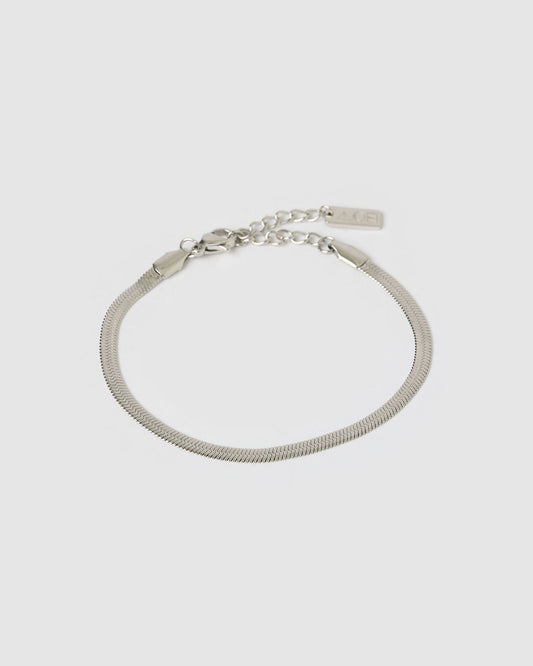 Sylvia Silver Snake Chain Bracelet