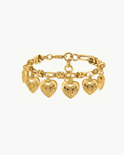 Heart Club Bracelet in Silver
