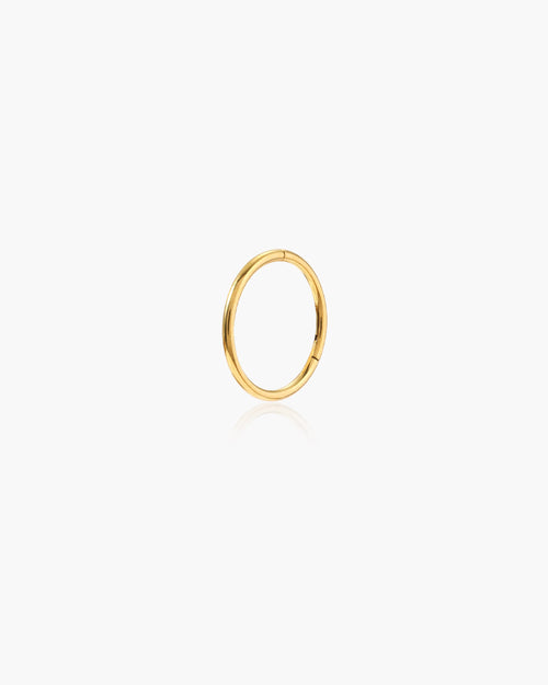 Single Mini Hoop Helix Earring in Gold