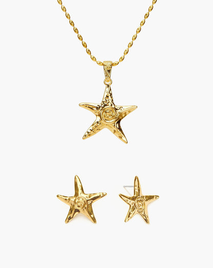 Silver Starfish Necklace