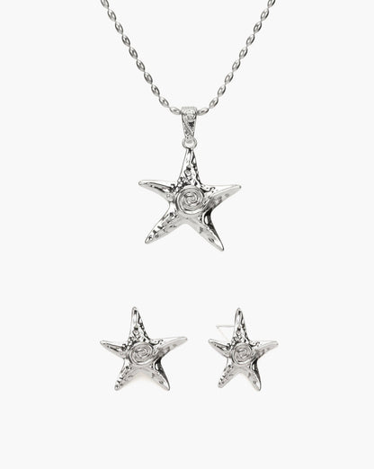 Silver Starfish Necklace