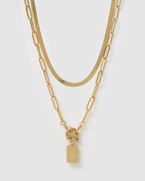 Tag Necklace Stack
