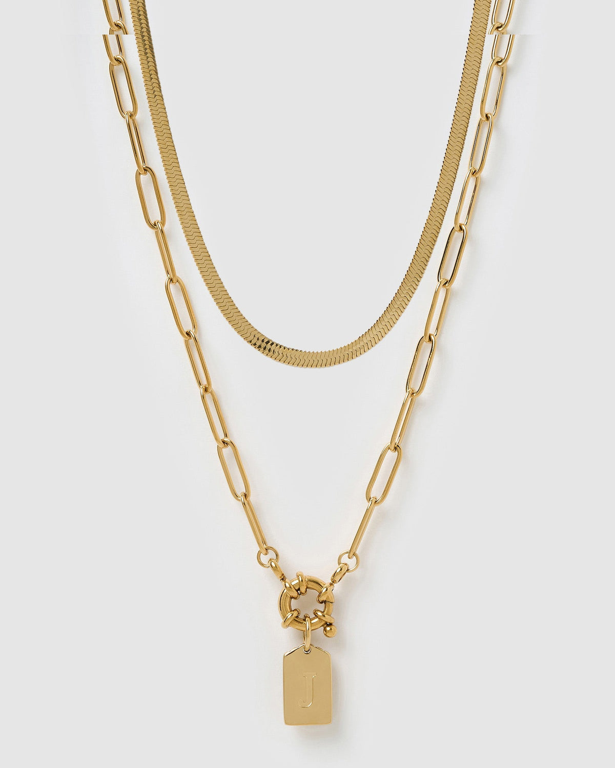 Tag Necklace Stack