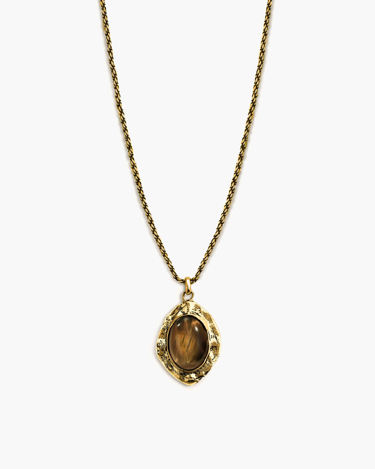 Gold Tiger's Eye Savannah Long Necklace