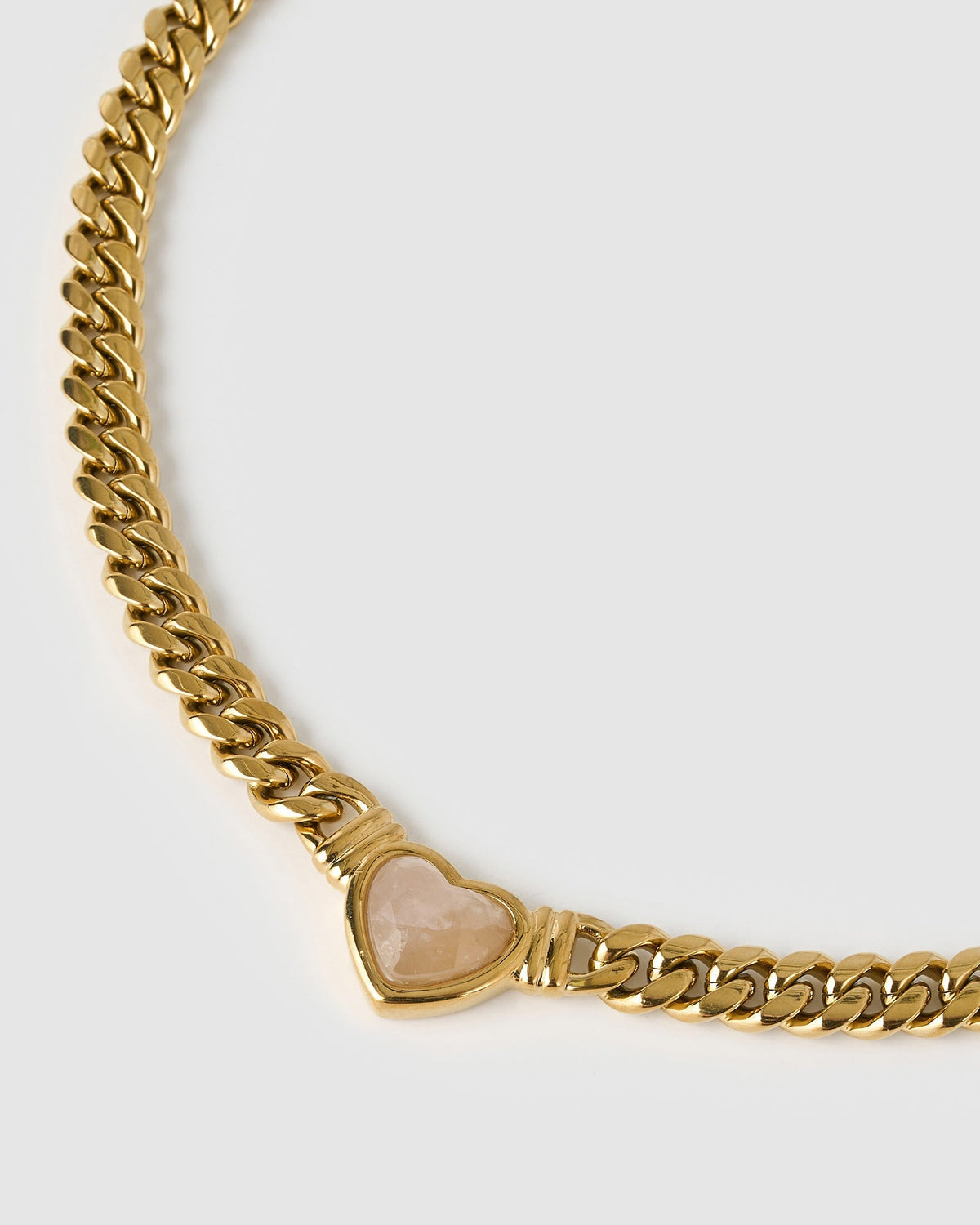 Valentine Necklace - Rose Quartz