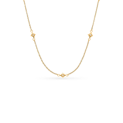 Written In The Stars Handwriting Tag Necklace (Gold)