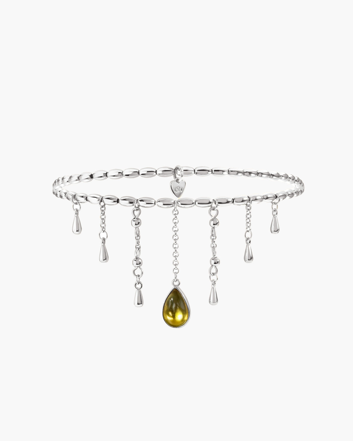 Waterdrop Arm Chain in Silver