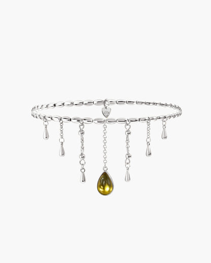 Waterdrop Anklet in Silver