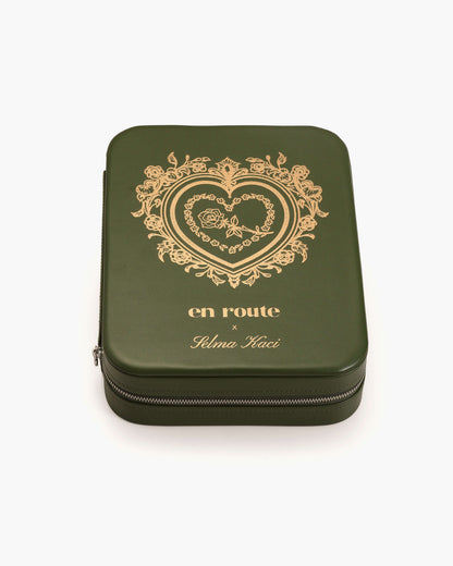 Isola Heart Jewelry Box in Olive