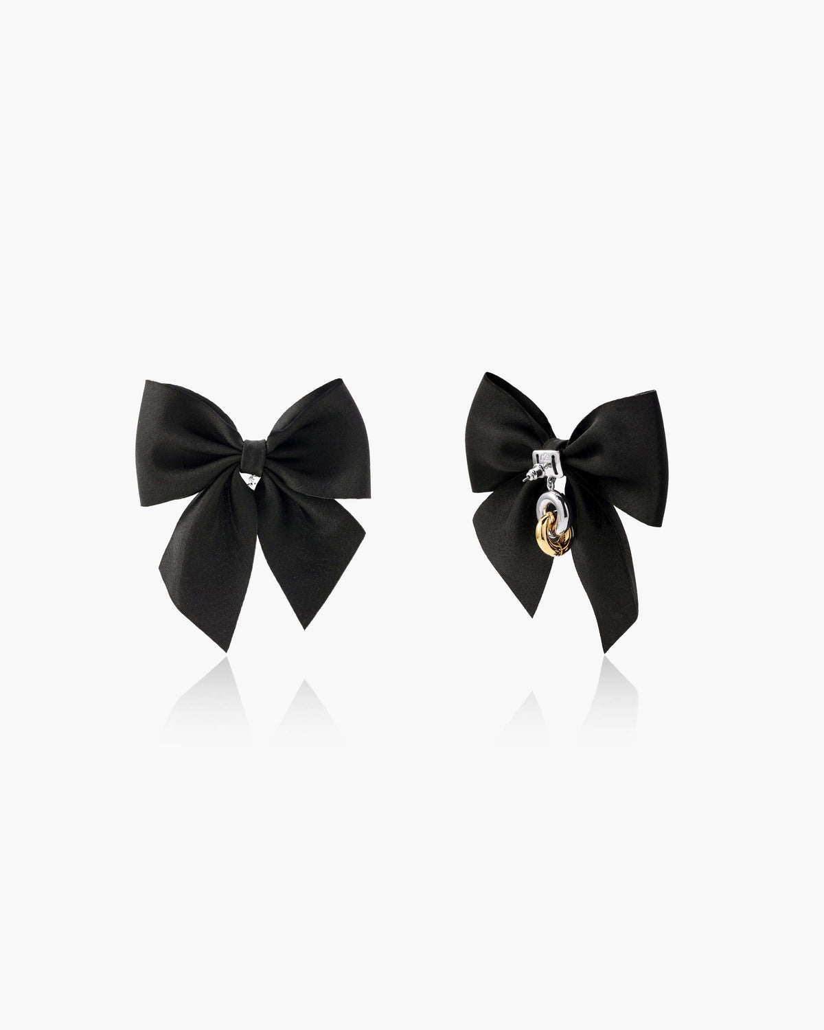 Black Bow Earrings