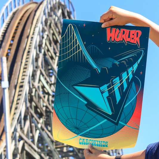 Carowinds Hurler Poster