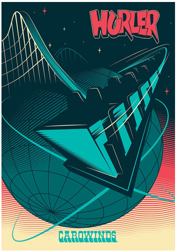 Carowinds Hurler Poster