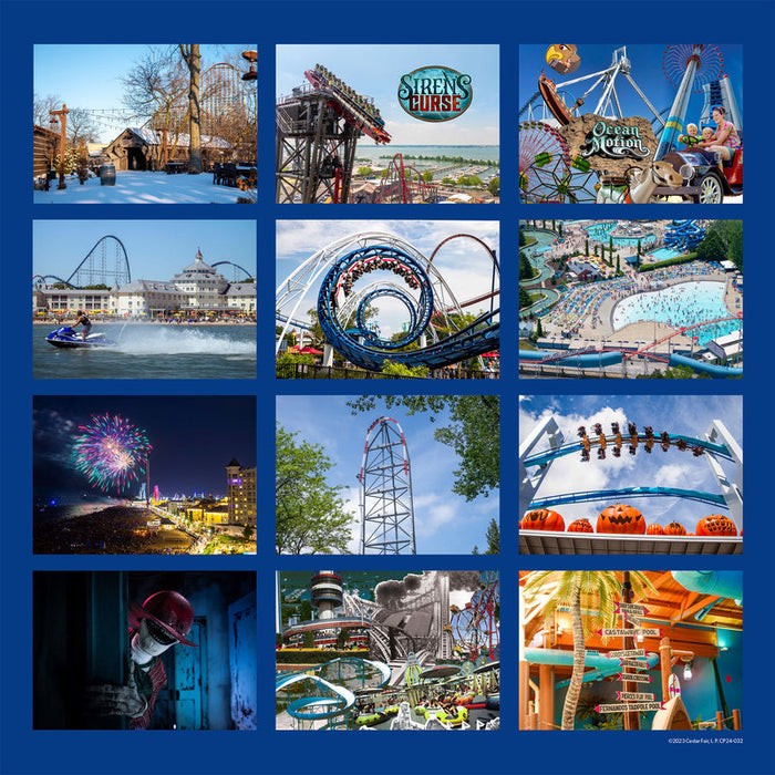 Cedar Point 2026 Wall Calendar