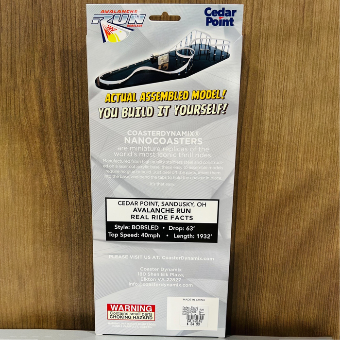 Cedar Point Avalanche Run NanoCoaster