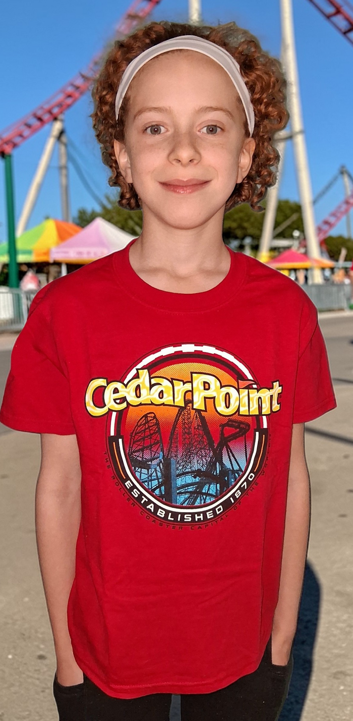 Cedar Point Circle Sign Youth Tee