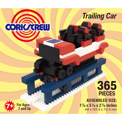 Cedar Point Corkscrew Trailing Car Mini Block