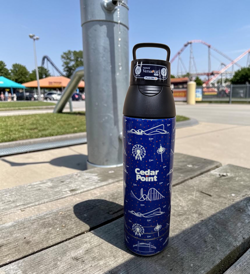 CEDAR POINT RIDE ICON TERVIS VersaLid BOTTLE  26OZ