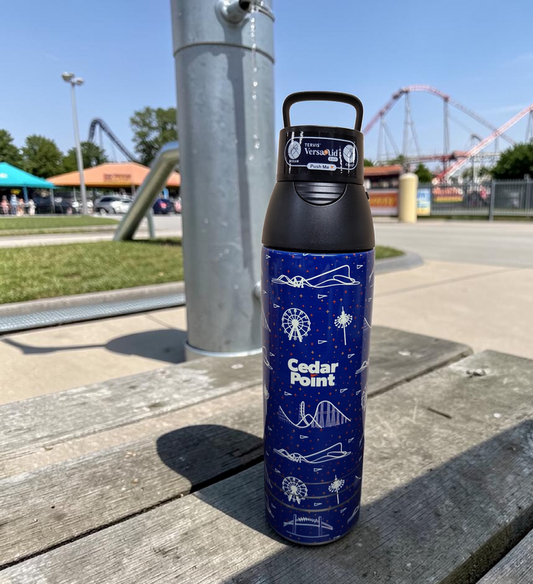 CEDAR POINT RIDE ICON TERVIS VersaLid BOTTLE  26OZ