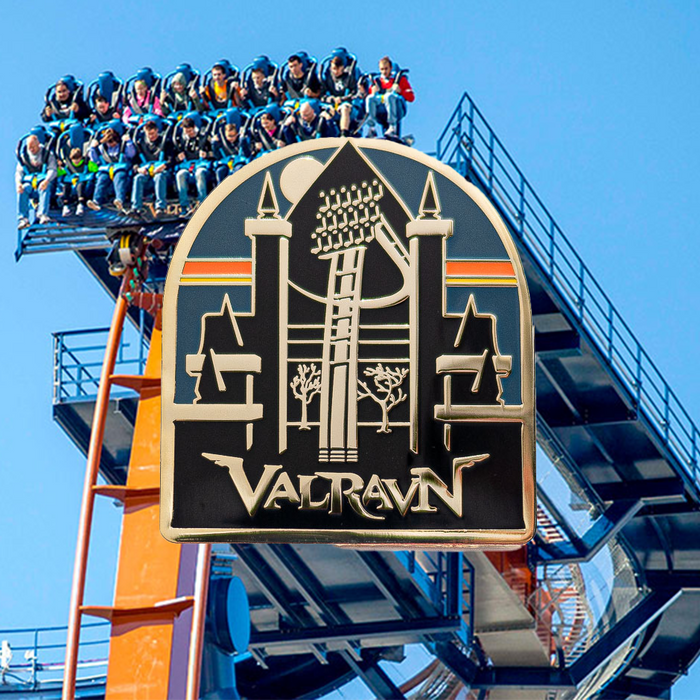 Cedar Point Valravn Enamel Pin