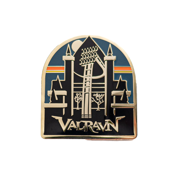 Cedar Point Valravn Enamel Pin