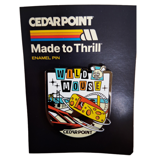 Cedar Point Wild Mouse Enamel Pin
