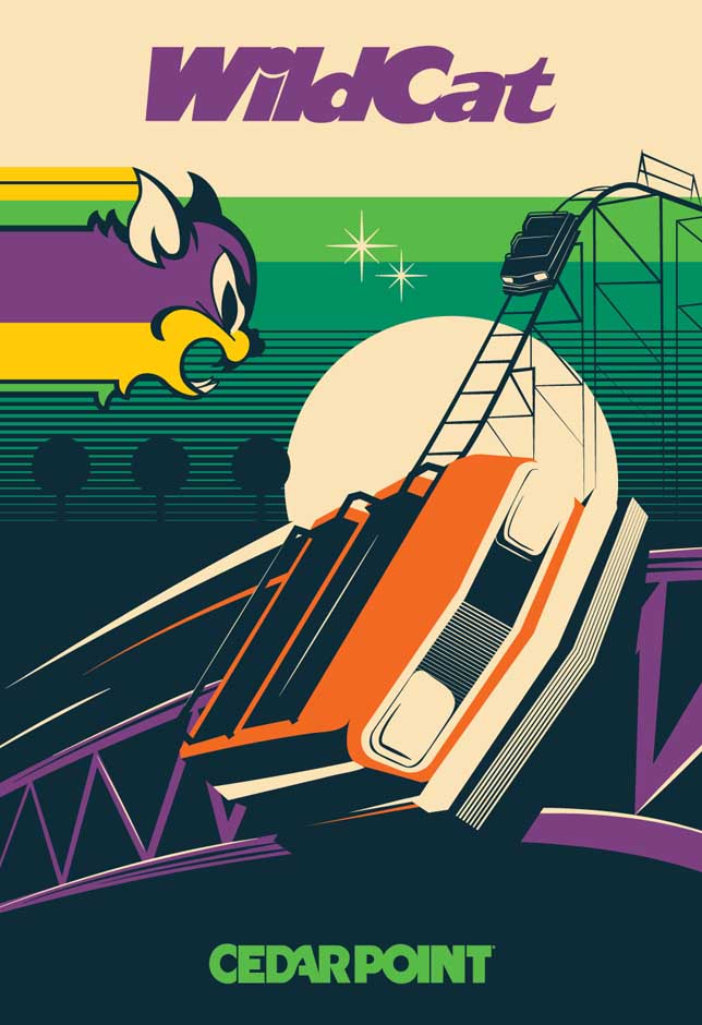Cedar Point Wildcat Poster