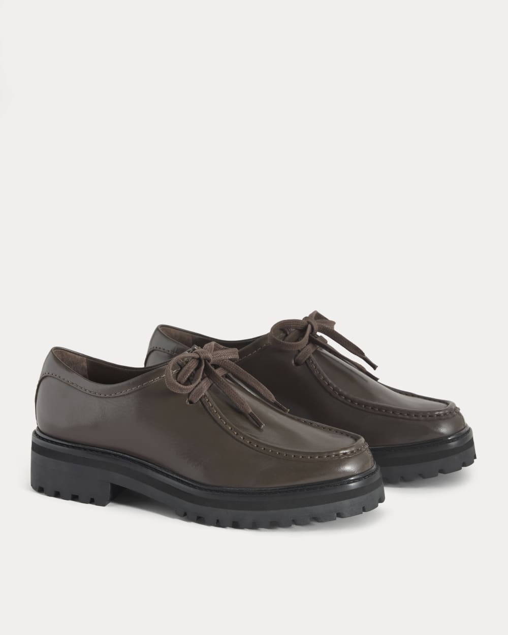 Leather Lug Chukka | Deep Brown
