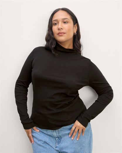The Air Turtleneck | Black