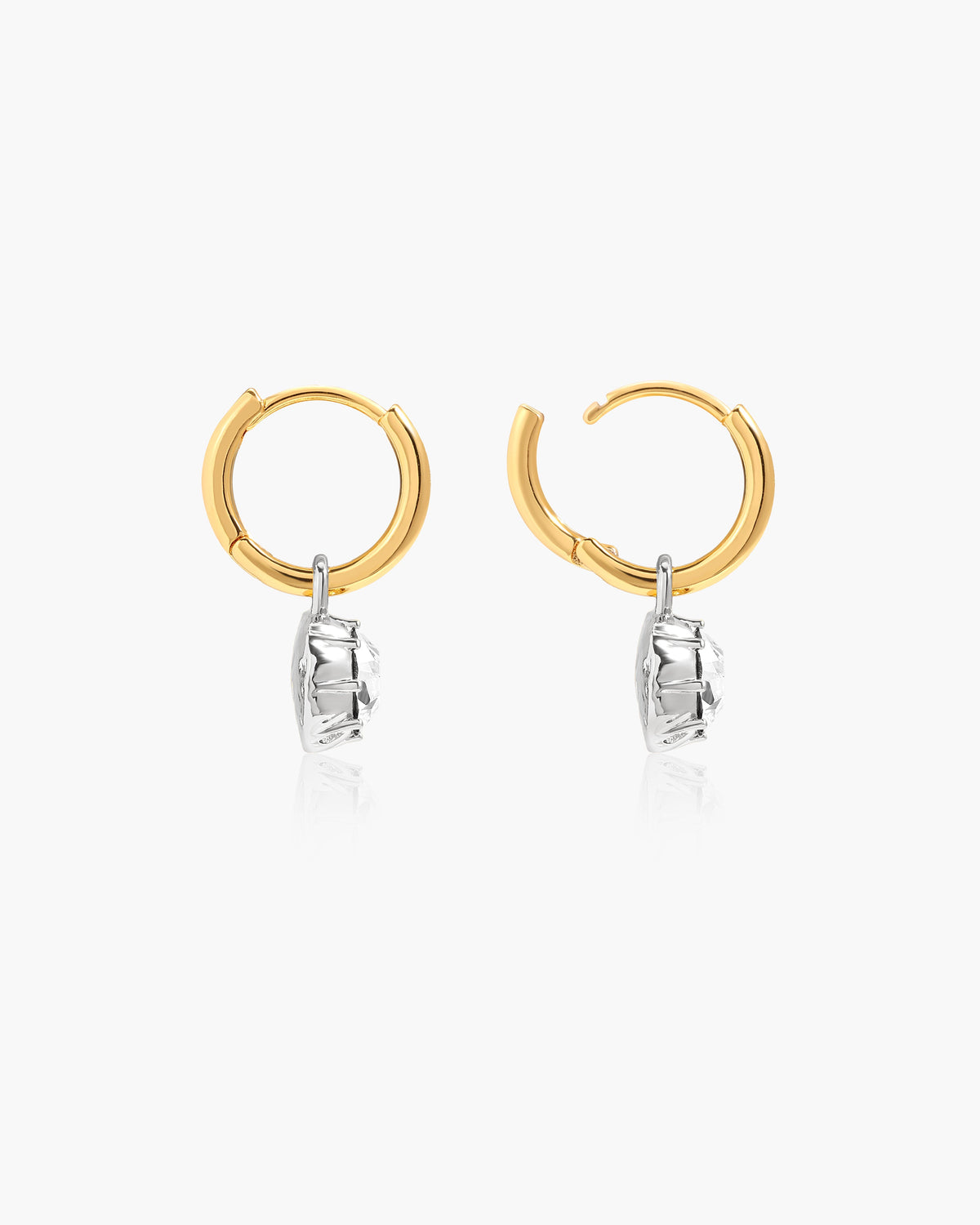 Georgian Detachable Two-tone Hoop Earrings
