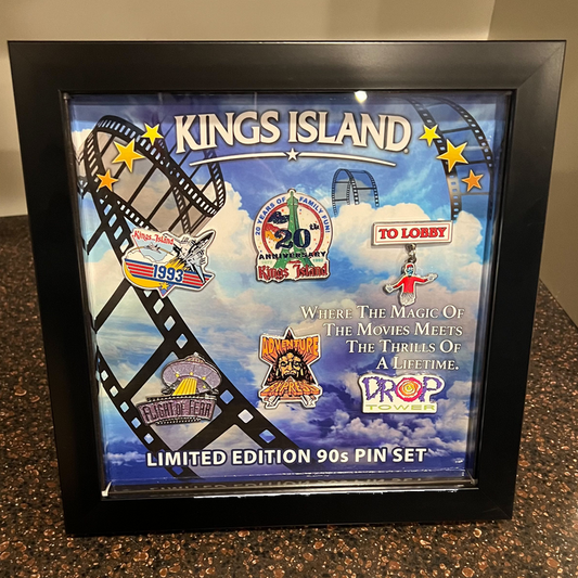 Kings Island 50th Anniversary Limited Edition 1990's Pin Set