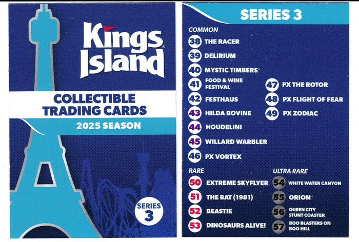 Kings Island Collectible Trading Cards Series 3