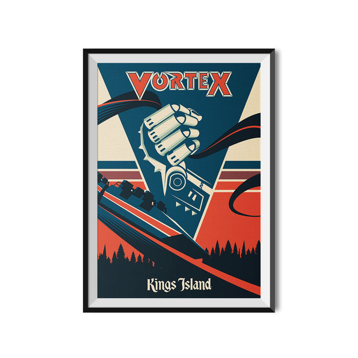 Kings Island Vortex Poster