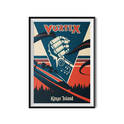 Kings Island Vortex Poster