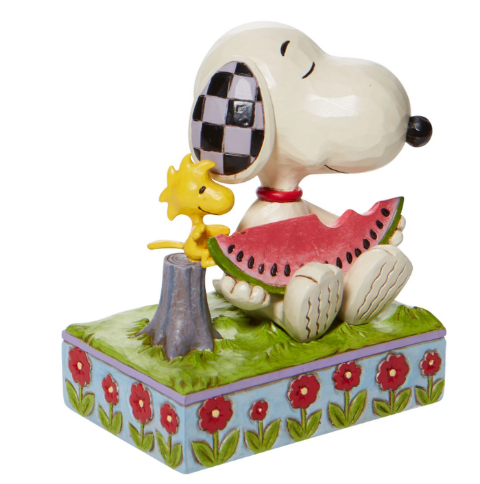 PEANUTS® Jim Shore Enesco Snoopy and Woodstock Watermelon Figurine