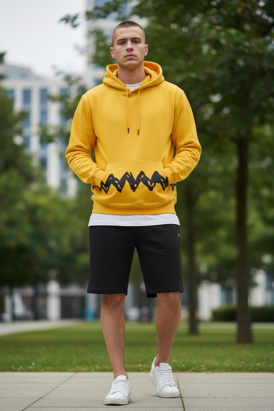 PEANUTS®  ZIG ZAG HOODED SWEATSHIRT
