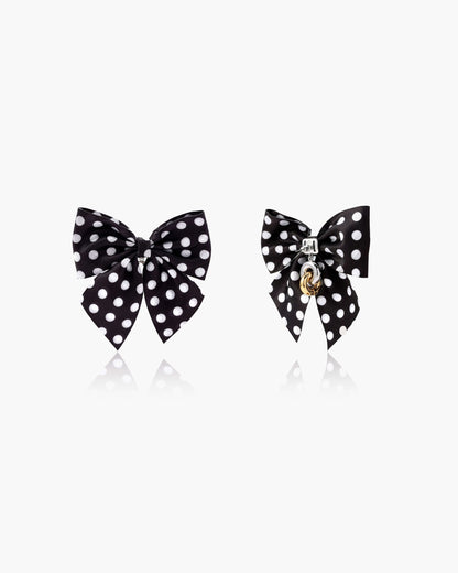 Black Bow Earrings